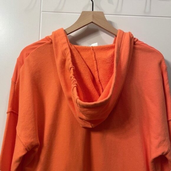 NWT Aerie Offline Oversized Full Zip Cropped Jacket Hoodie Orange Salmon XS - Picture 8 of 16